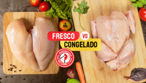 pollo fresco vs congelado